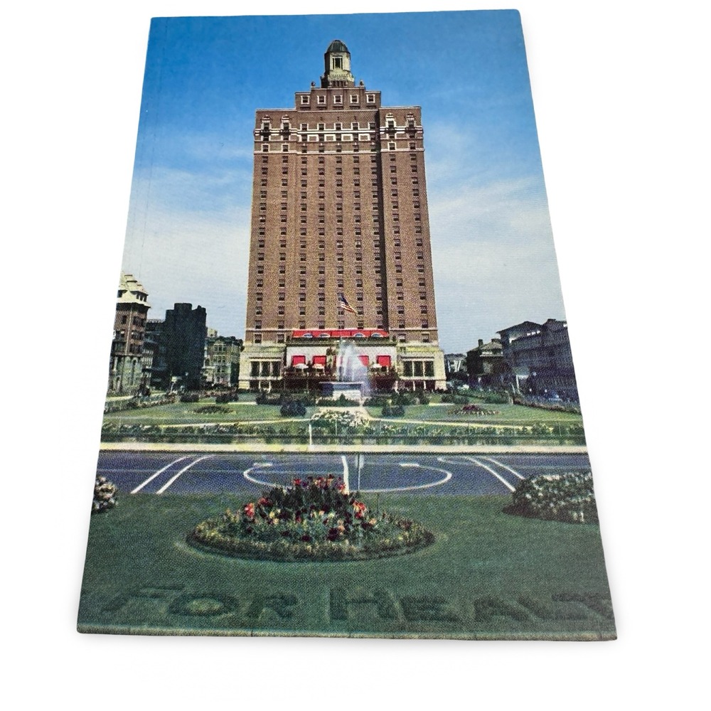Vintage Hotel Claridge Atlantic City NJ Postcard Unused New Skyscraper by Sea